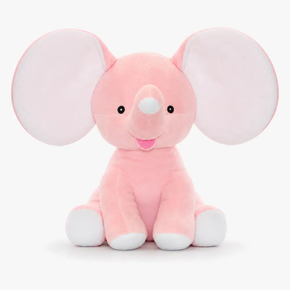 Tøjdyr med navn pink elefant