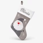 Grå nisse julesok med navn