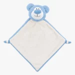 Blå bamse nusseklud med navn