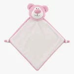 Pink bamse nusseklud med navn