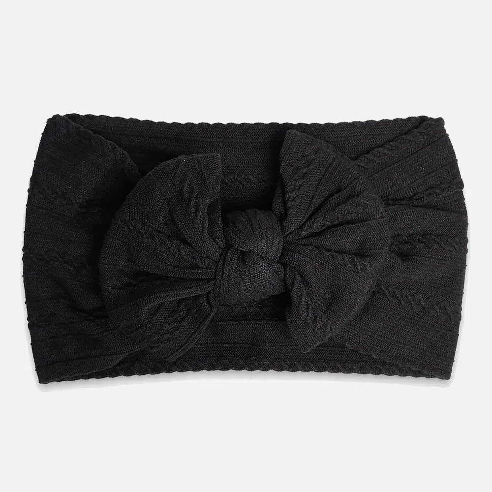 Baby pandebånd sort i nylon