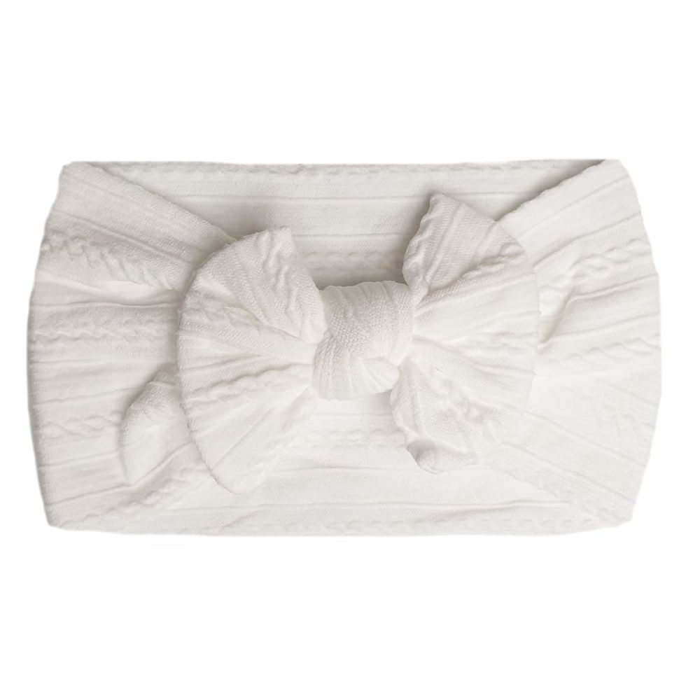Baby hvid nylon pandebånd