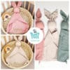 Baby tæppe med navn collage