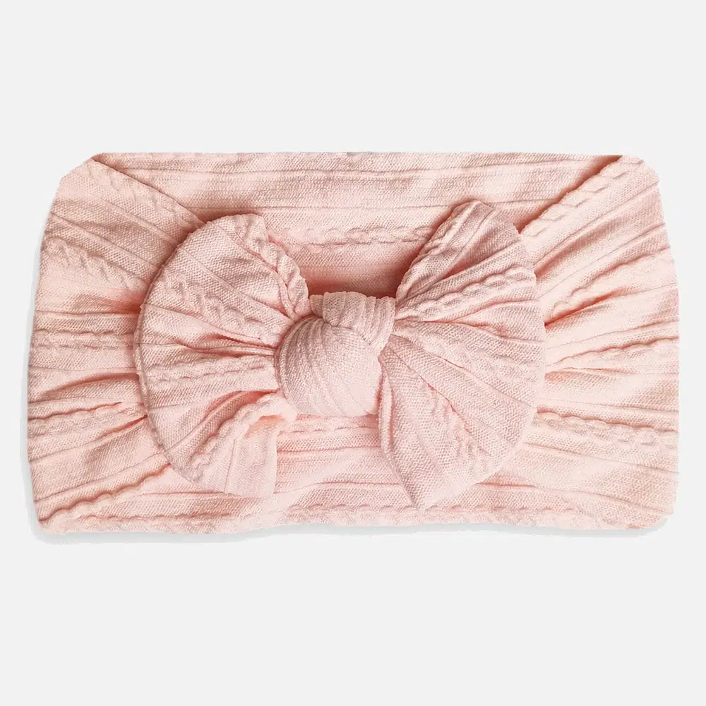 ljusrosa hårband bebis lys pink baby pandebånd