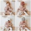 Turban baby i flere farver collage
