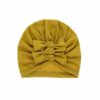 Sennepsfarvet turban til baby – Nordic Rainbow