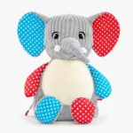 Farverrig elefant med navn – Jumbo