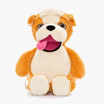 Bulldog tøjdyr med navn broderet