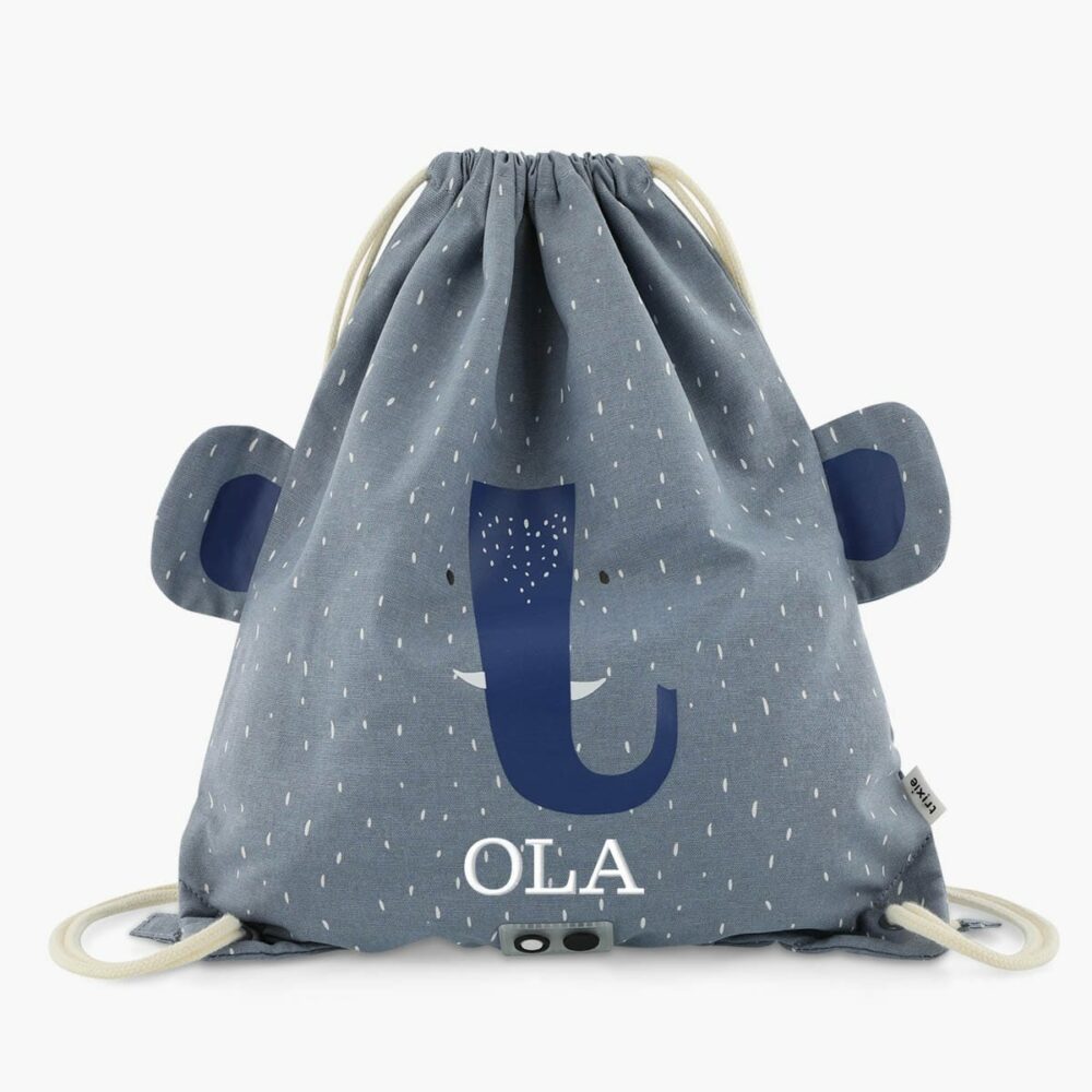 Gymnastikpose med navn – Mrs. Elephant Gymnastikpose med navn – Elephant