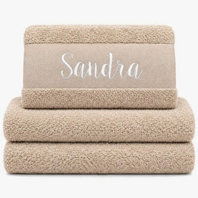 Personalised towel with name 'Alice'