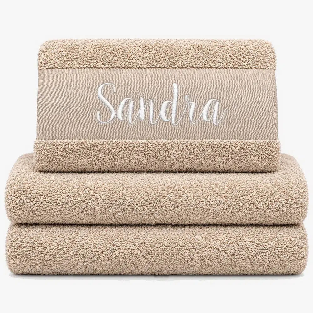 Personalised towel with name 'Alice'