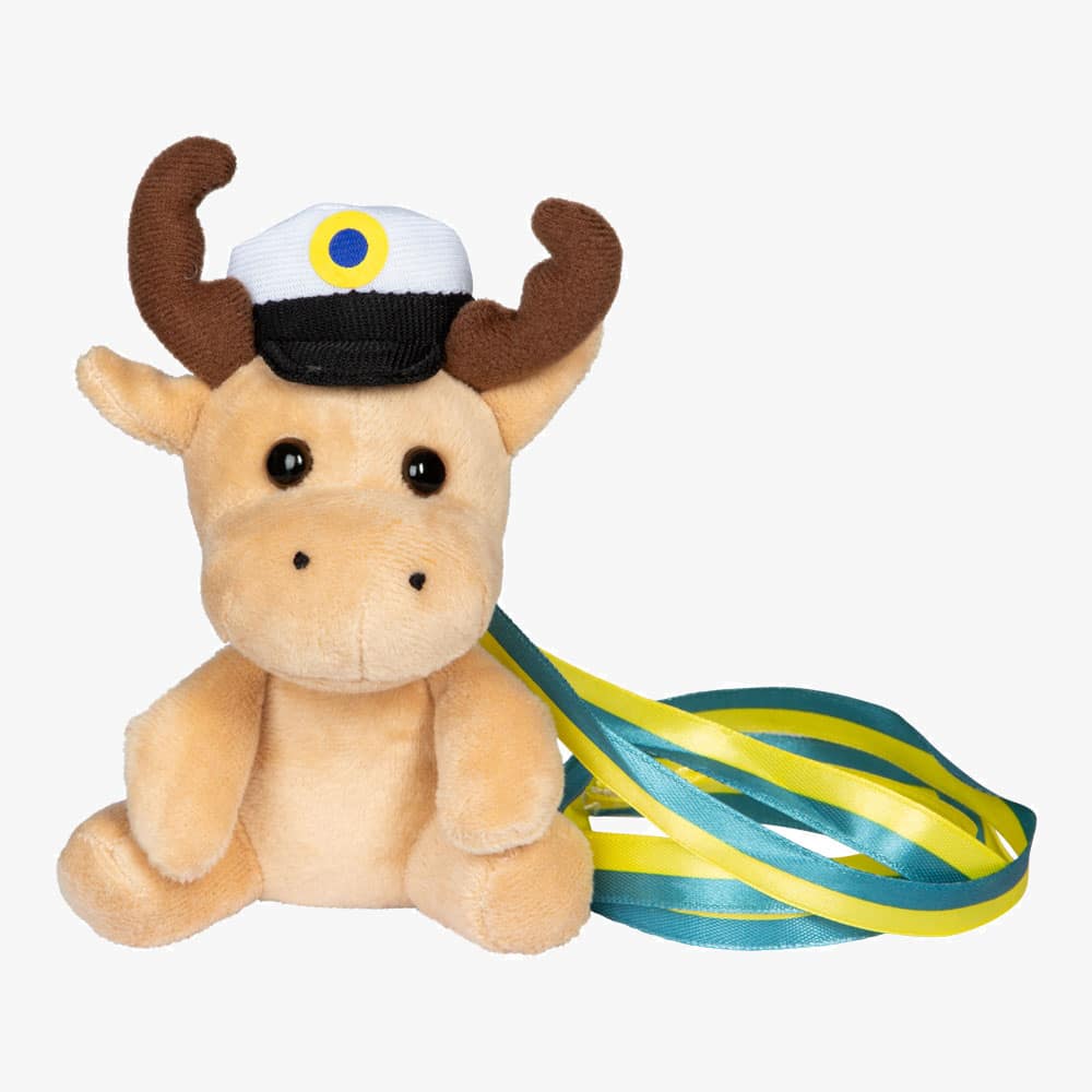 Studenterelg brun, 13 cm Studenterelg med bånd